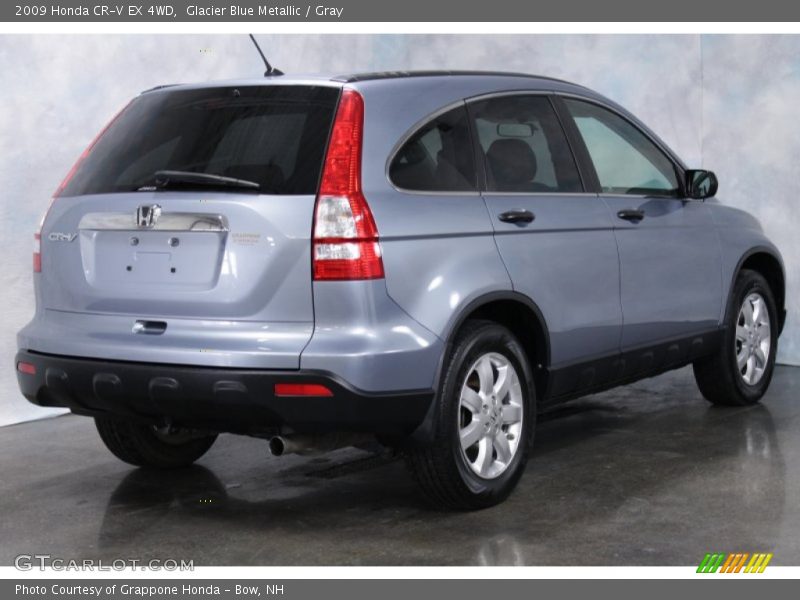 Glacier Blue Metallic / Gray 2009 Honda CR-V EX 4WD