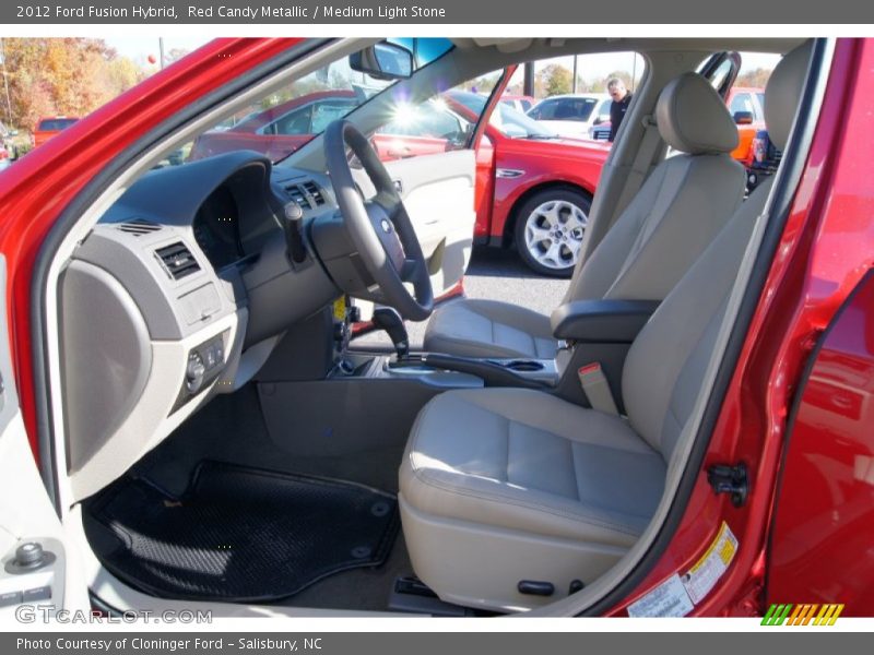  2012 Fusion Hybrid Medium Light Stone Interior