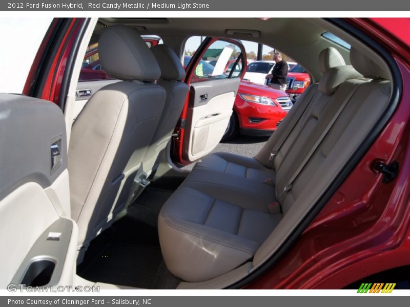  2012 Fusion Hybrid Medium Light Stone Interior