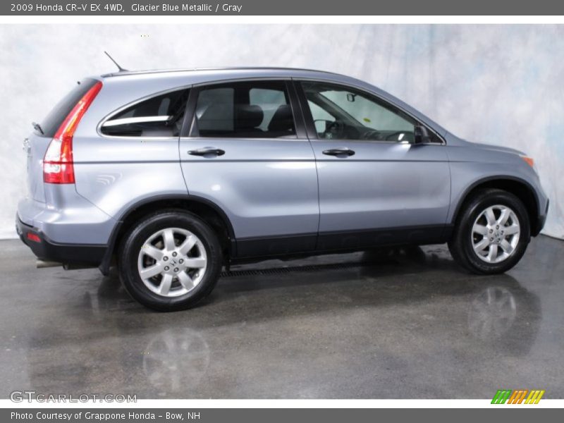 Glacier Blue Metallic / Gray 2009 Honda CR-V EX 4WD