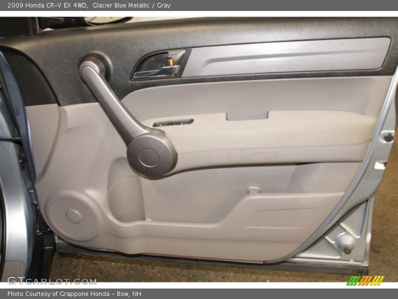 Glacier Blue Metallic / Gray 2009 Honda CR-V EX 4WD