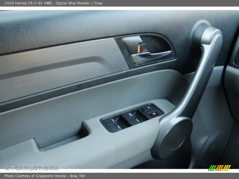 Glacier Blue Metallic / Gray 2009 Honda CR-V EX 4WD
