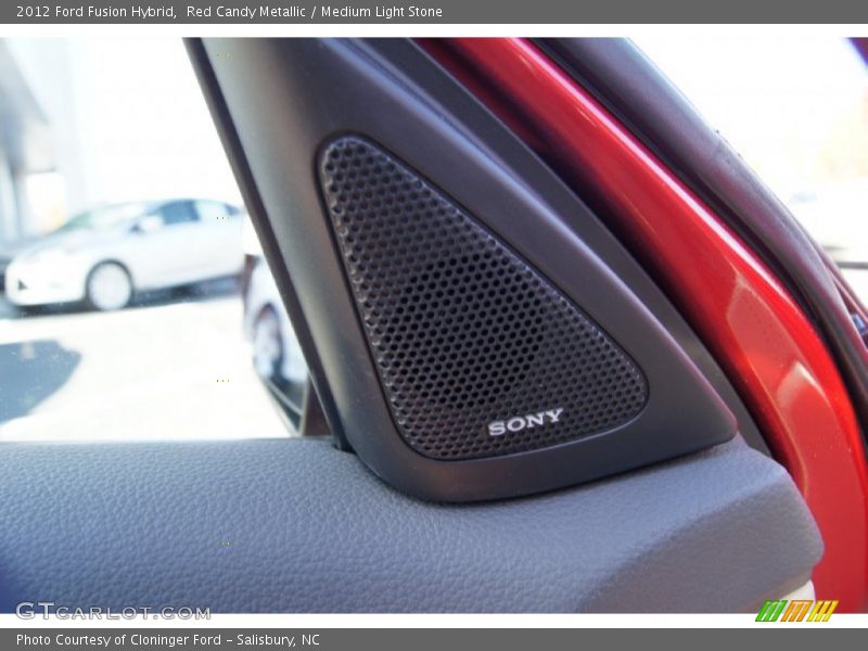 Red Candy Metallic / Medium Light Stone 2012 Ford Fusion Hybrid