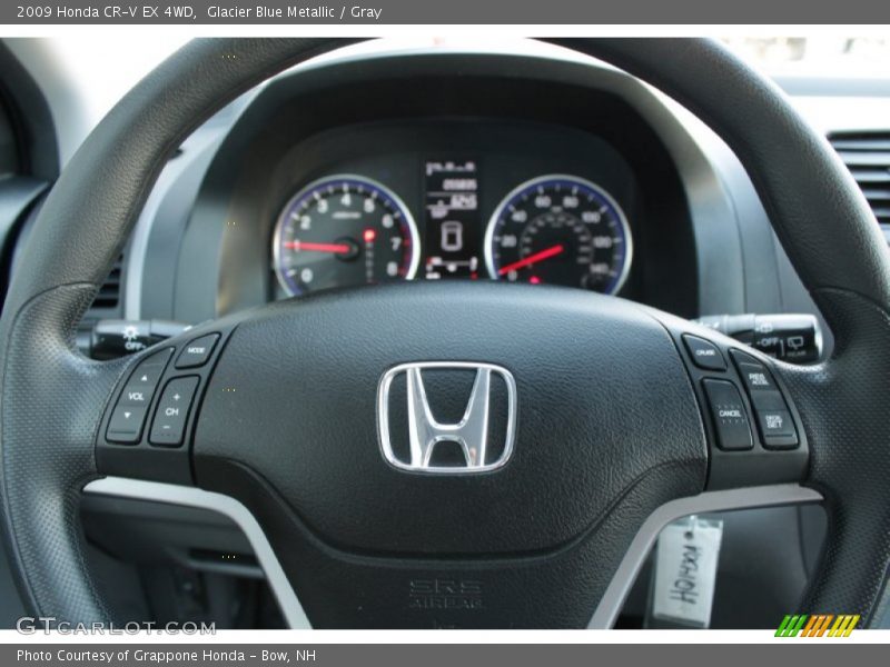 Glacier Blue Metallic / Gray 2009 Honda CR-V EX 4WD