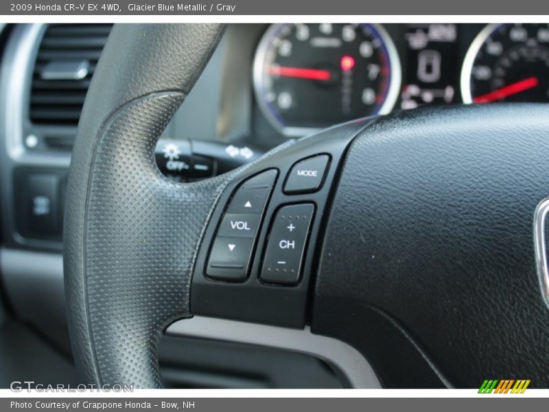 Glacier Blue Metallic / Gray 2009 Honda CR-V EX 4WD