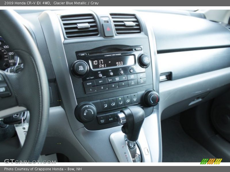 Glacier Blue Metallic / Gray 2009 Honda CR-V EX 4WD