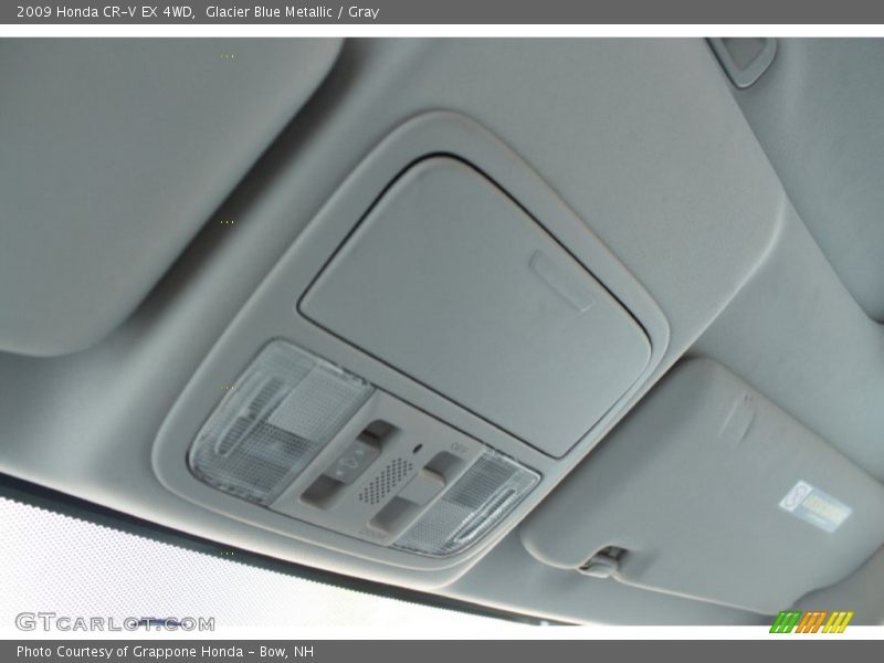 Glacier Blue Metallic / Gray 2009 Honda CR-V EX 4WD
