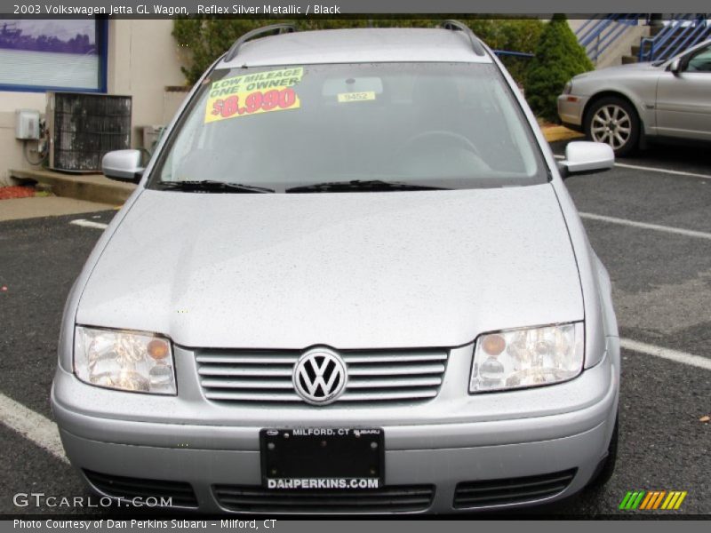 Reflex Silver Metallic / Black 2003 Volkswagen Jetta GL Wagon