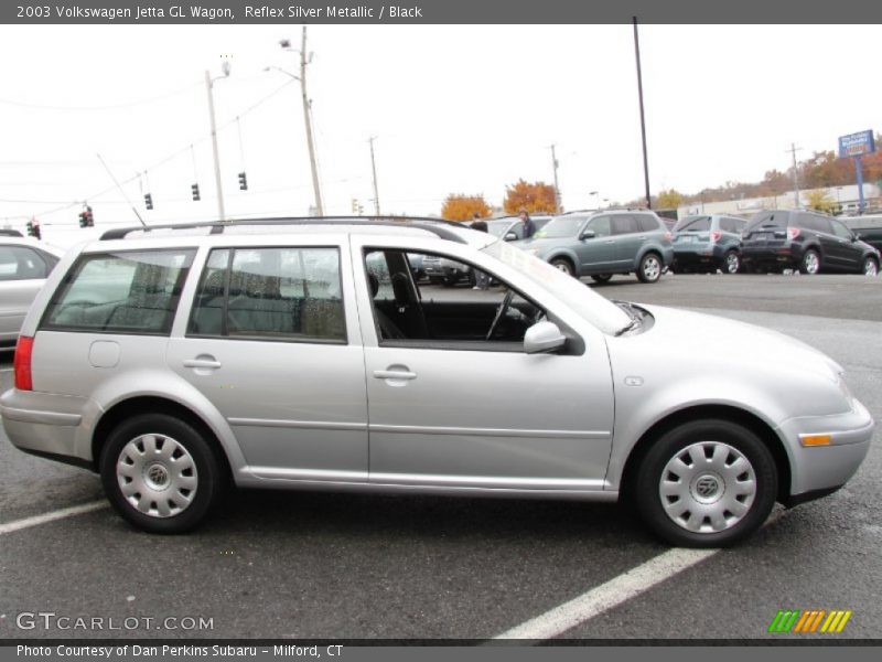 Reflex Silver Metallic / Black 2003 Volkswagen Jetta GL Wagon