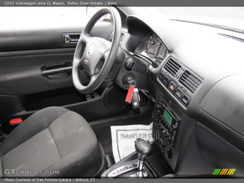 Reflex Silver Metallic / Black 2003 Volkswagen Jetta GL Wagon