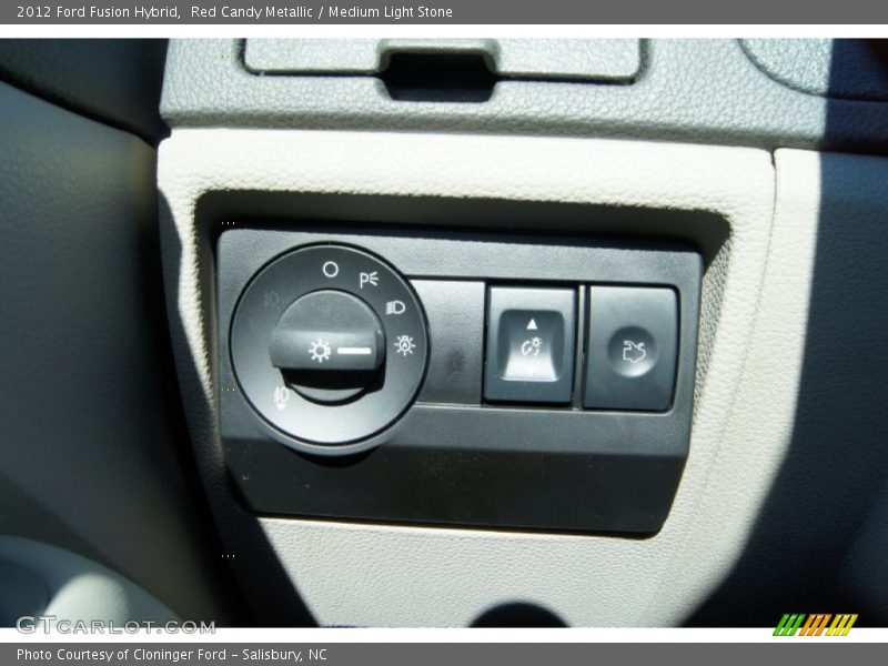 Red Candy Metallic / Medium Light Stone 2012 Ford Fusion Hybrid