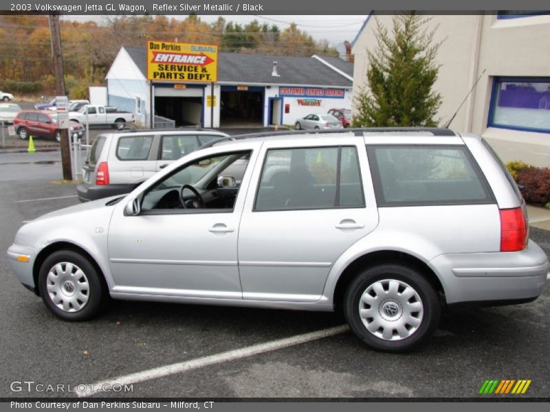 Reflex Silver Metallic / Black 2003 Volkswagen Jetta GL Wagon