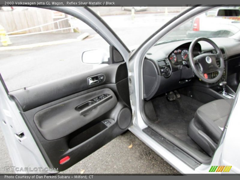 Reflex Silver Metallic / Black 2003 Volkswagen Jetta GL Wagon