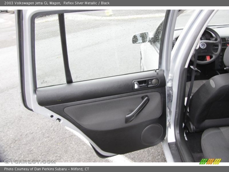 Reflex Silver Metallic / Black 2003 Volkswagen Jetta GL Wagon