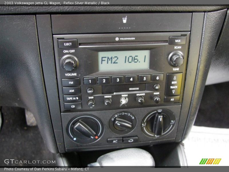 Reflex Silver Metallic / Black 2003 Volkswagen Jetta GL Wagon