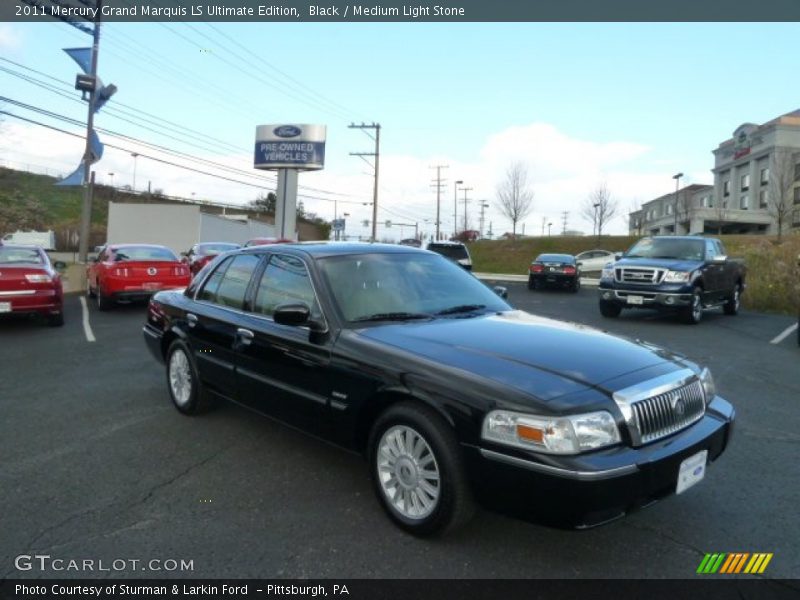 Black / Medium Light Stone 2011 Mercury Grand Marquis LS Ultimate Edition