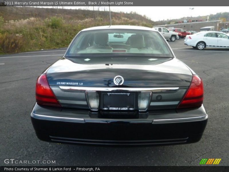 Black / Medium Light Stone 2011 Mercury Grand Marquis LS Ultimate Edition