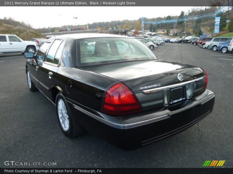 Black / Medium Light Stone 2011 Mercury Grand Marquis LS Ultimate Edition