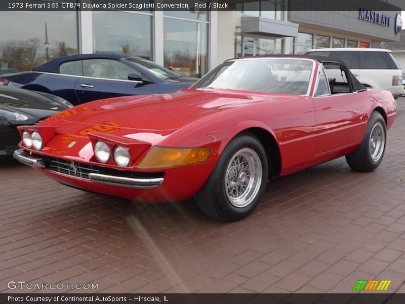 Front 3/4 View of 1973 365 GTB/4 Daytona Spider Scaglietti Conversion