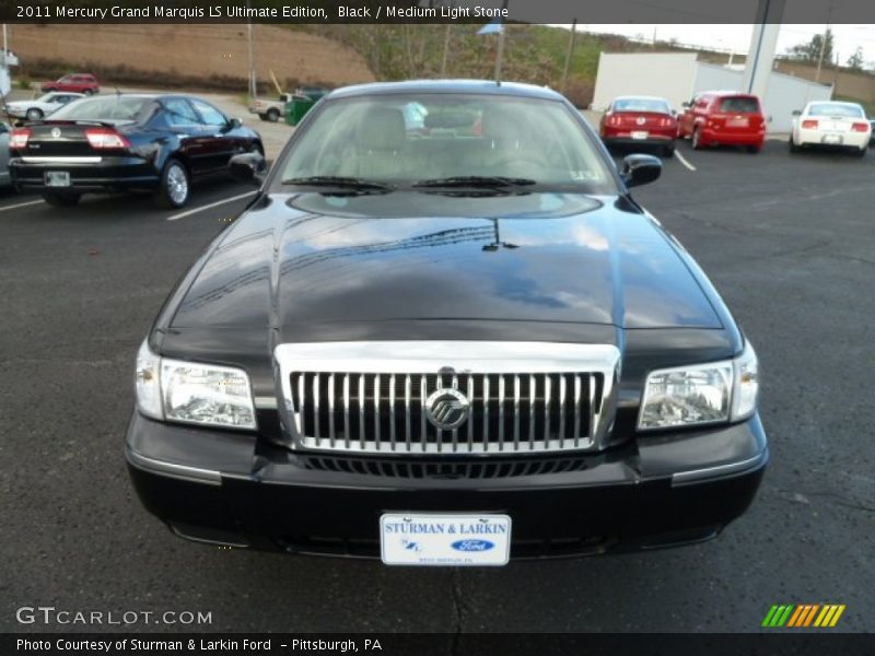Black / Medium Light Stone 2011 Mercury Grand Marquis LS Ultimate Edition