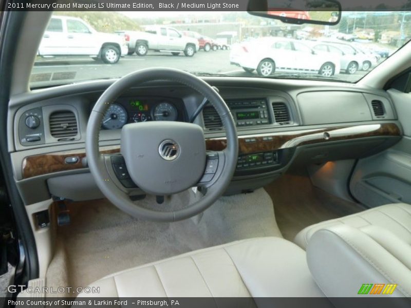 Black / Medium Light Stone 2011 Mercury Grand Marquis LS Ultimate Edition
