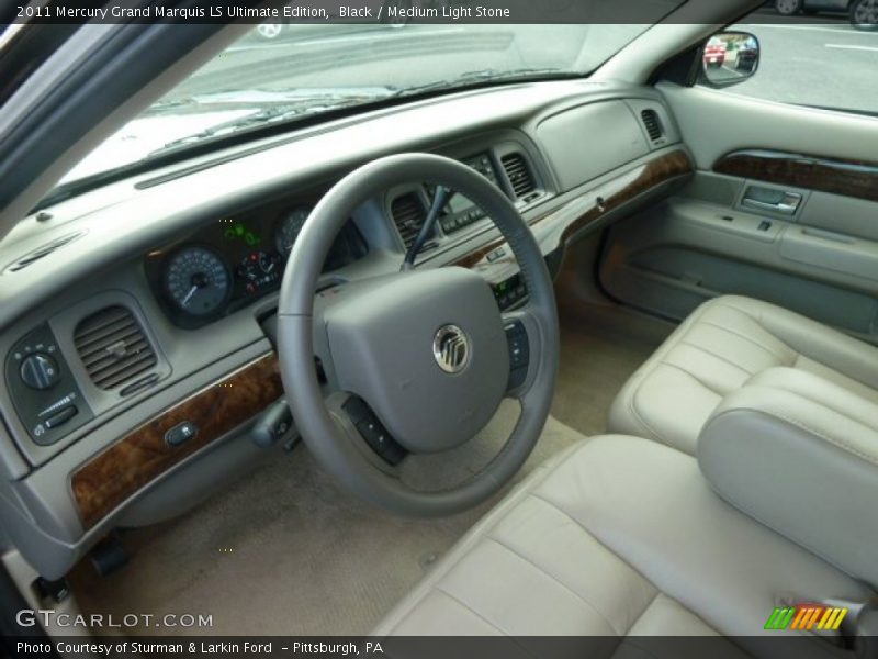 Black / Medium Light Stone 2011 Mercury Grand Marquis LS Ultimate Edition