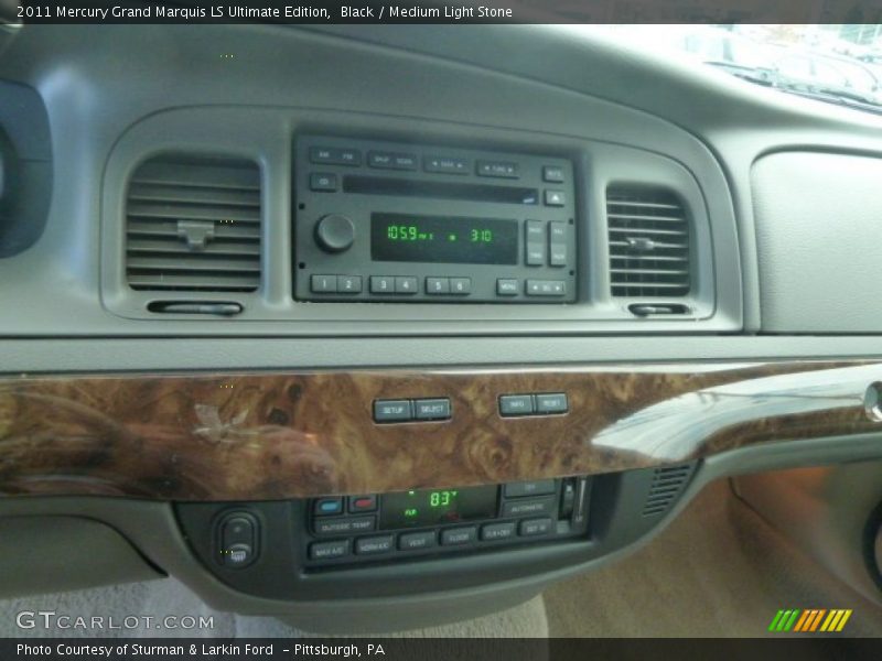 Black / Medium Light Stone 2011 Mercury Grand Marquis LS Ultimate Edition