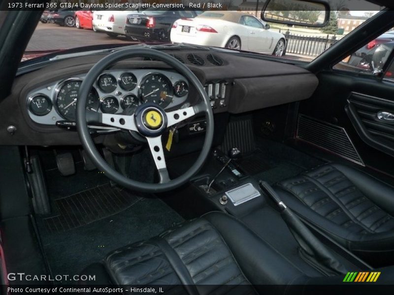 Black Interior - 1973 365 GTB/4 Daytona Spider Scaglietti Conversion 