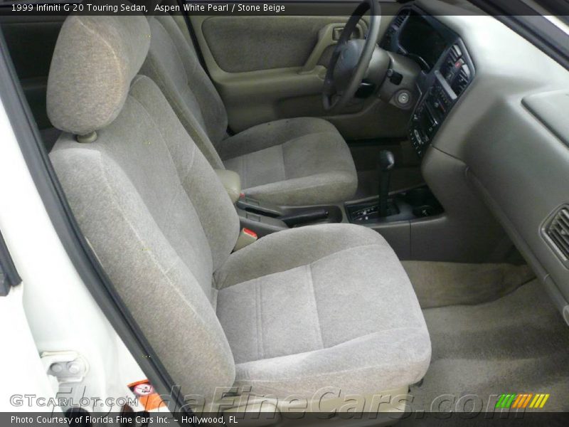 Aspen White Pearl / Stone Beige 1999 Infiniti G 20 Touring Sedan
