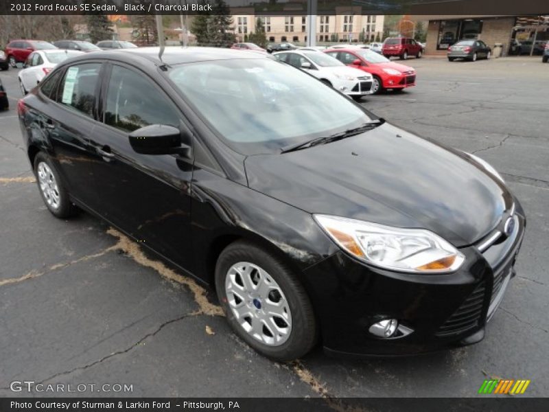 Black / Charcoal Black 2012 Ford Focus SE Sedan