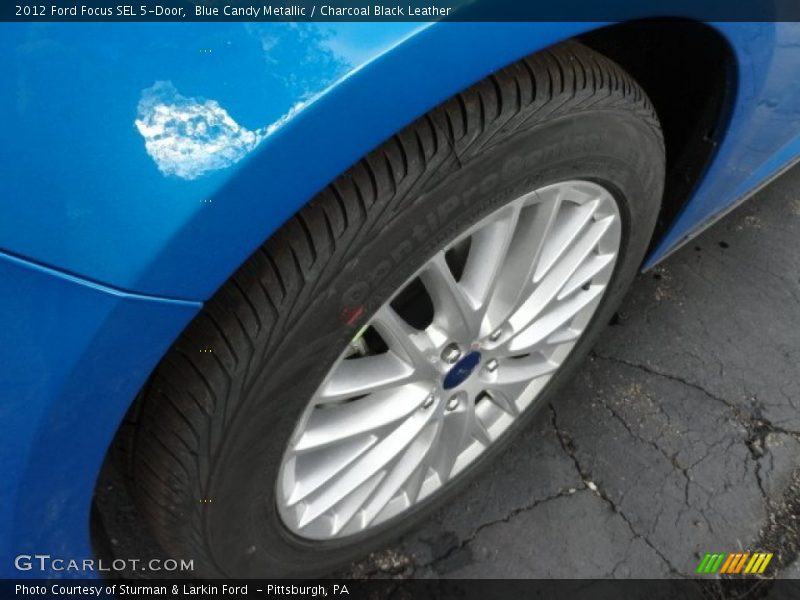 Blue Candy Metallic / Charcoal Black Leather 2012 Ford Focus SEL 5-Door