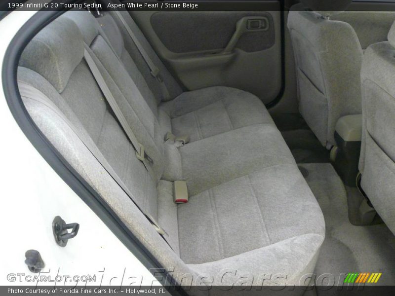 Aspen White Pearl / Stone Beige 1999 Infiniti G 20 Touring Sedan