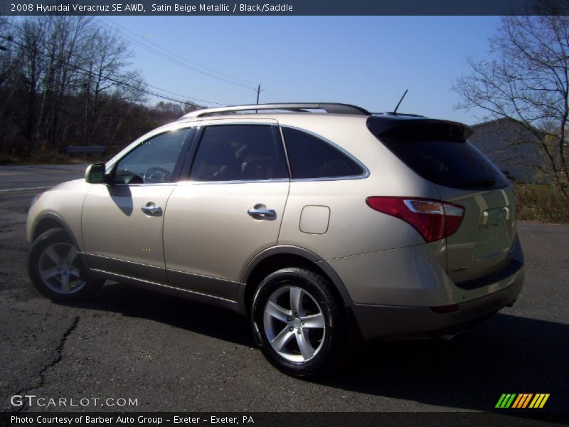 Satin Beige Metallic / Black/Saddle 2008 Hyundai Veracruz SE AWD