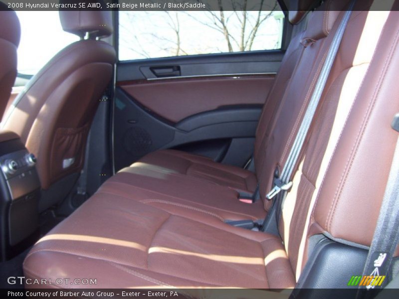 Satin Beige Metallic / Black/Saddle 2008 Hyundai Veracruz SE AWD