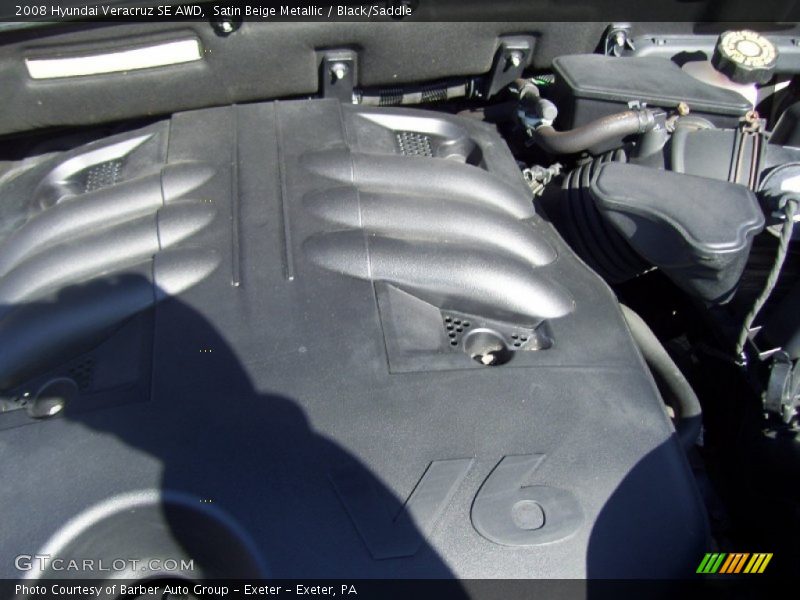 Satin Beige Metallic / Black/Saddle 2008 Hyundai Veracruz SE AWD