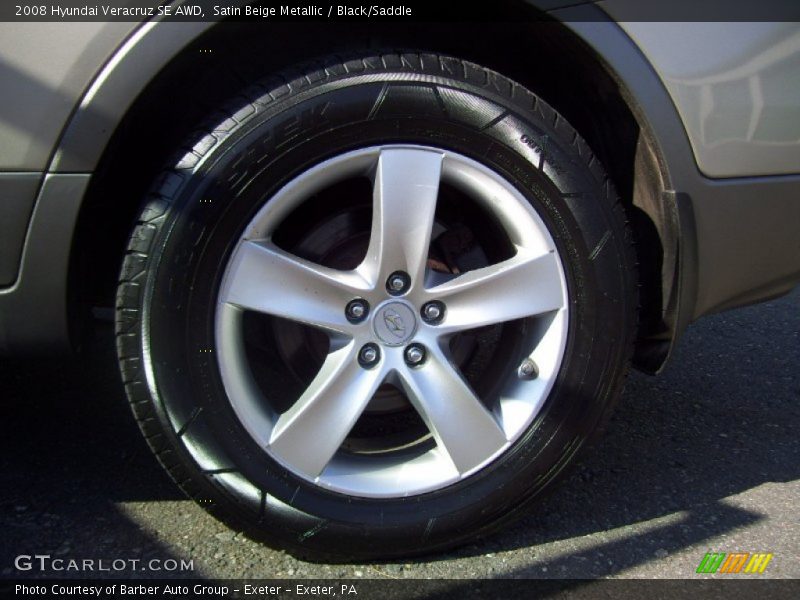 Satin Beige Metallic / Black/Saddle 2008 Hyundai Veracruz SE AWD