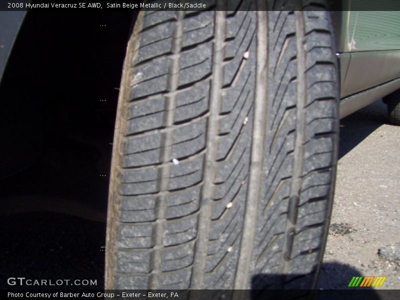 Satin Beige Metallic / Black/Saddle 2008 Hyundai Veracruz SE AWD