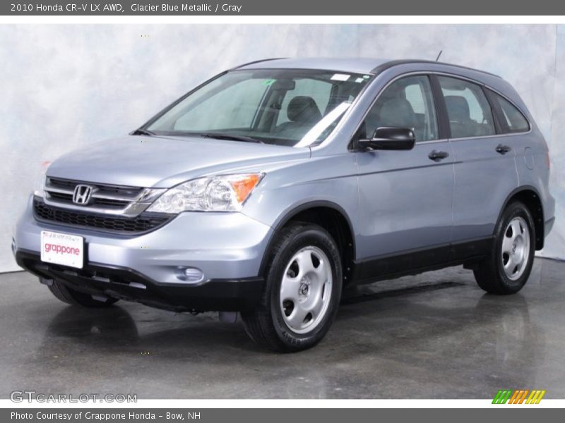 Glacier Blue Metallic / Gray 2010 Honda CR-V LX AWD