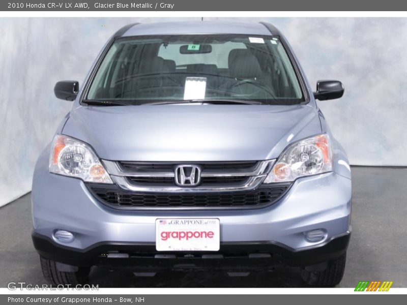 Glacier Blue Metallic / Gray 2010 Honda CR-V LX AWD