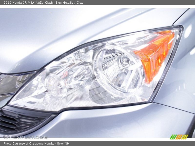 Glacier Blue Metallic / Gray 2010 Honda CR-V LX AWD
