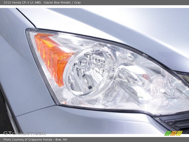Glacier Blue Metallic / Gray 2010 Honda CR-V LX AWD