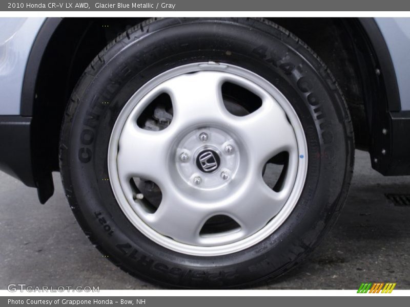 Glacier Blue Metallic / Gray 2010 Honda CR-V LX AWD