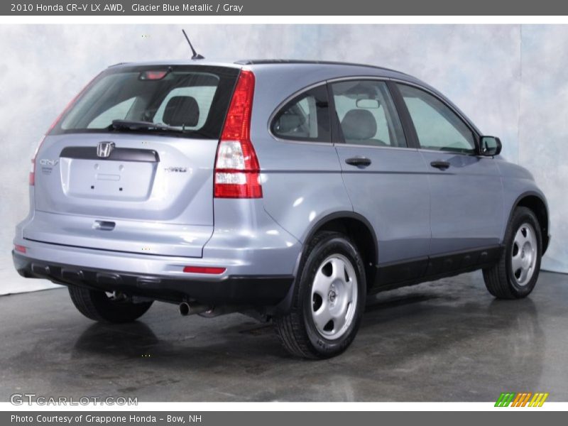 Glacier Blue Metallic / Gray 2010 Honda CR-V LX AWD