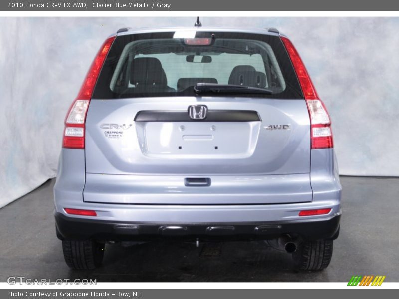 Glacier Blue Metallic / Gray 2010 Honda CR-V LX AWD