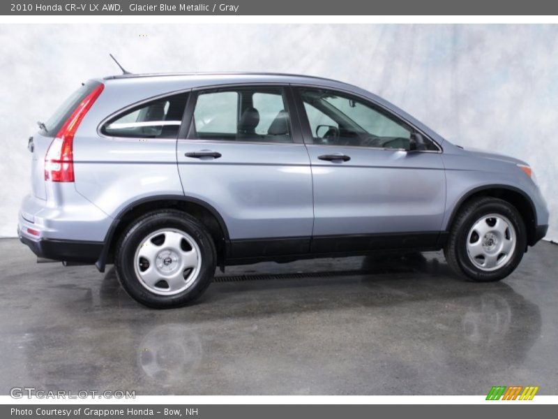 Glacier Blue Metallic / Gray 2010 Honda CR-V LX AWD