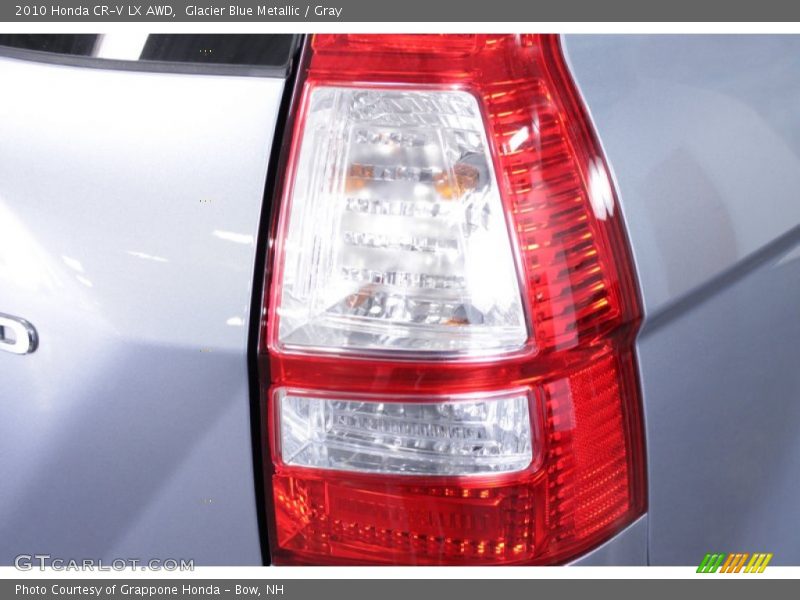 Glacier Blue Metallic / Gray 2010 Honda CR-V LX AWD
