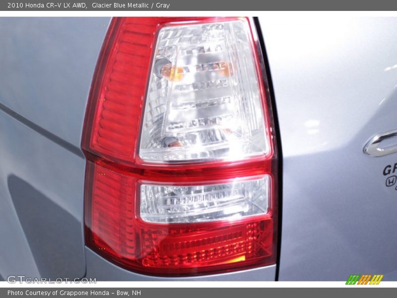 Glacier Blue Metallic / Gray 2010 Honda CR-V LX AWD