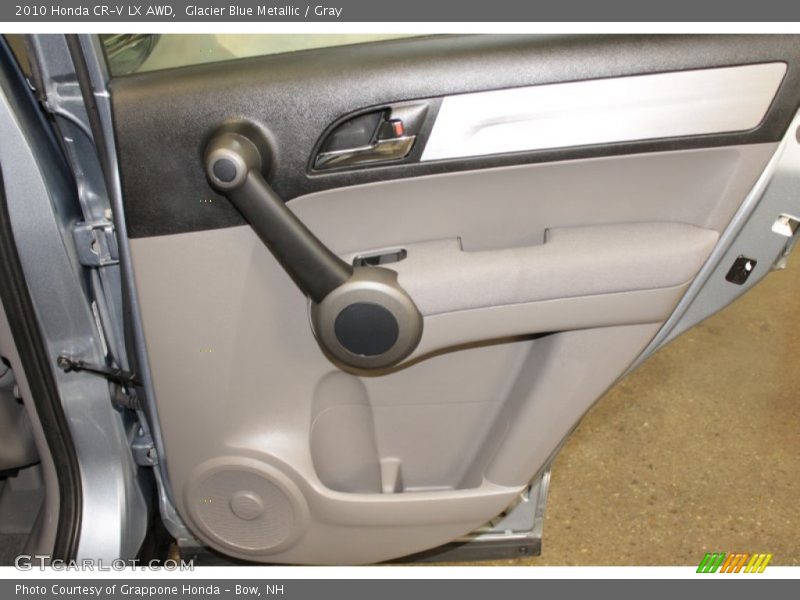 Glacier Blue Metallic / Gray 2010 Honda CR-V LX AWD
