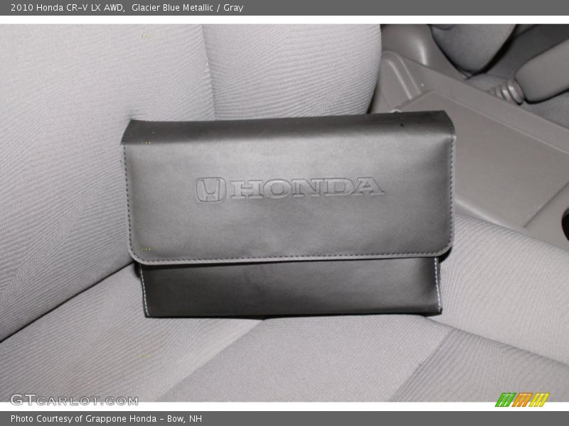 Glacier Blue Metallic / Gray 2010 Honda CR-V LX AWD