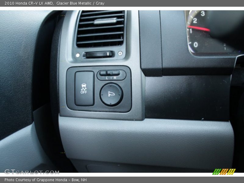 Glacier Blue Metallic / Gray 2010 Honda CR-V LX AWD